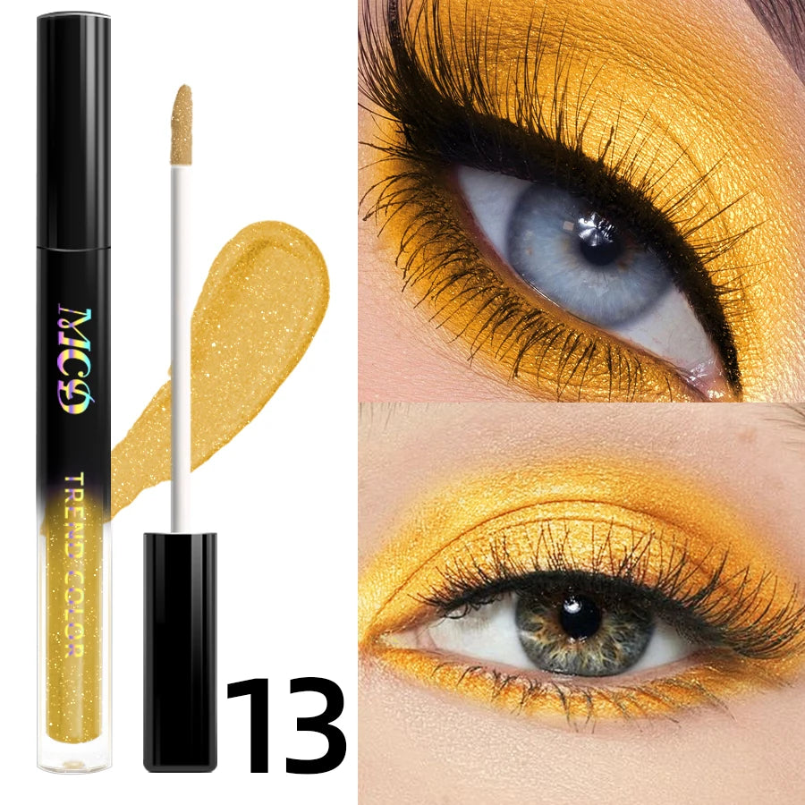 MCD Waterproof Liquid Eyeshadow Pen – 13 Glitter Shimmer Colors