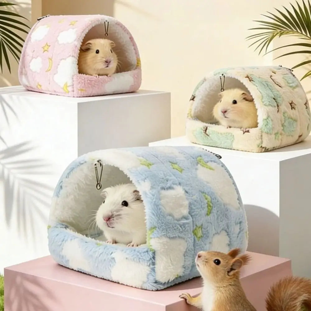 Hanging Plush Pet Nest – Cozy Bird & Small Animal Hammock