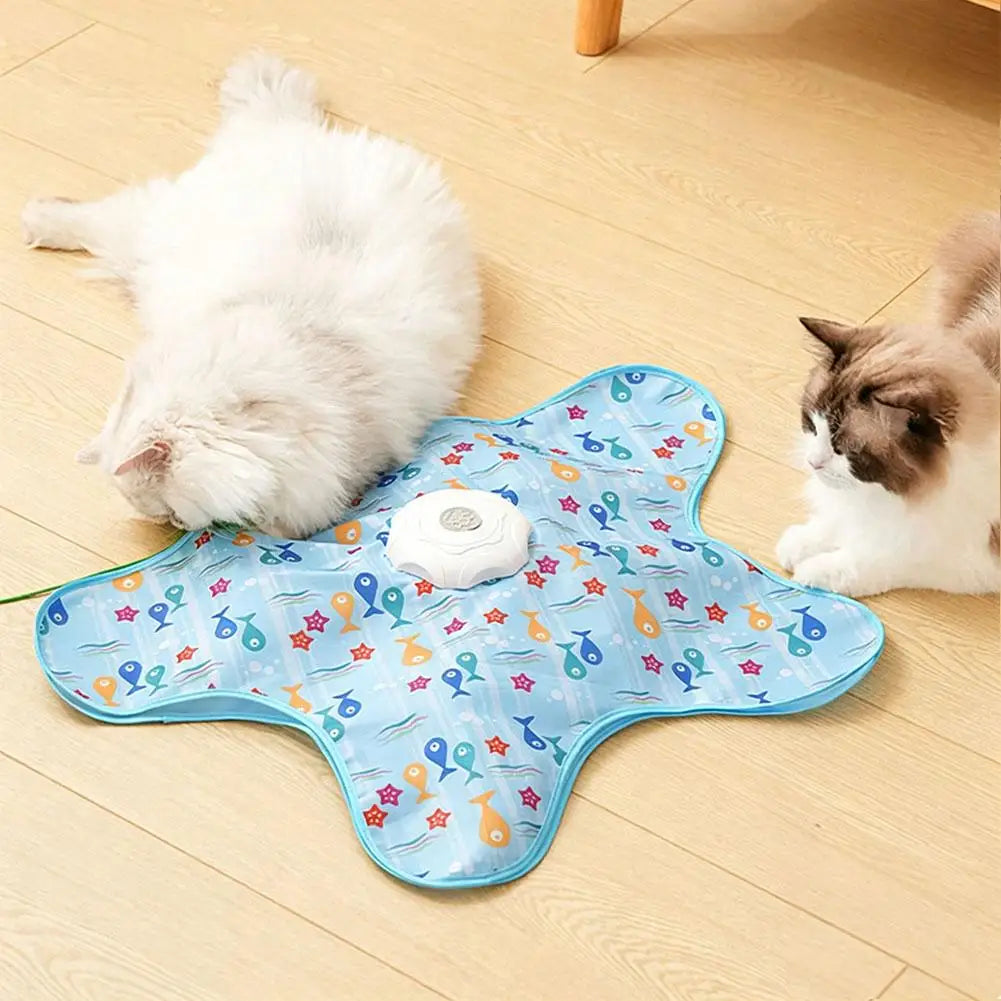Interactive Hide & Seek Cat Toy – Feather Motion Mouse