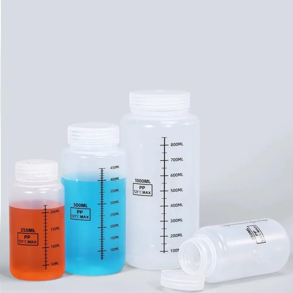 Wide Mouth Reagent Bottle Transparent Plastic 30–1000ml