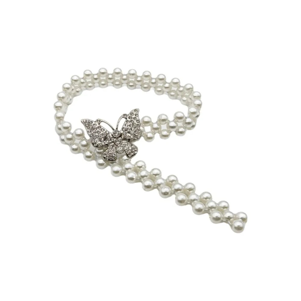 Pearl Elastic Curtain Tiebacks – Adjustable Buckle Straps