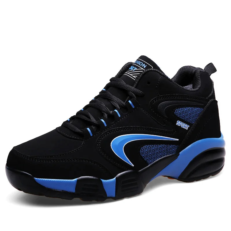LEDP Men's Waterproof Winter Sneakers – Non-Slip, Size Up to 48