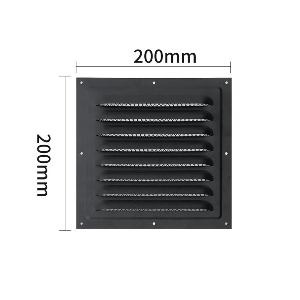 Stainless Steel Square Louver Vent Cover with Insect Screen