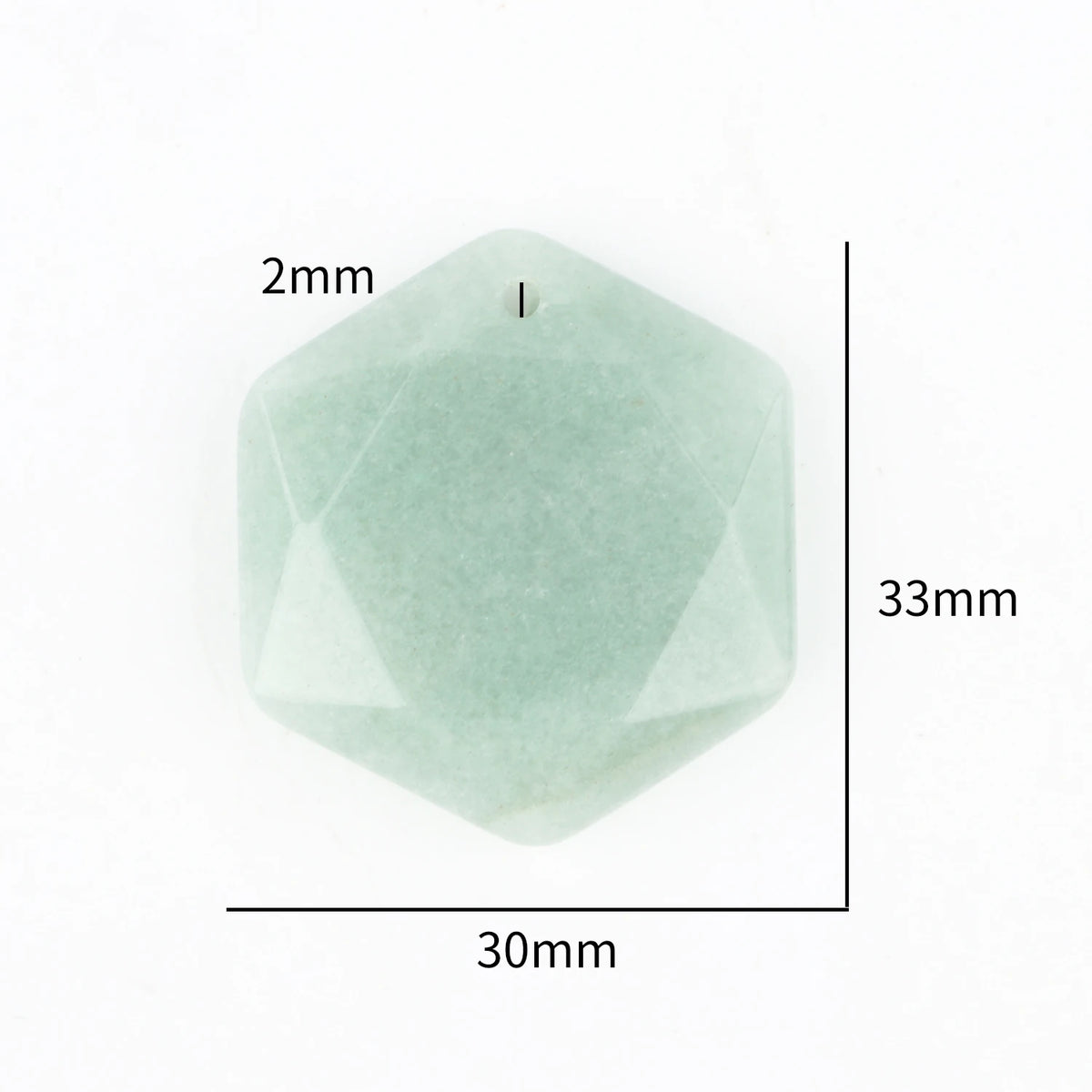 Natural Green Aventurine Stone Pendant Charm | DIY Jewelry