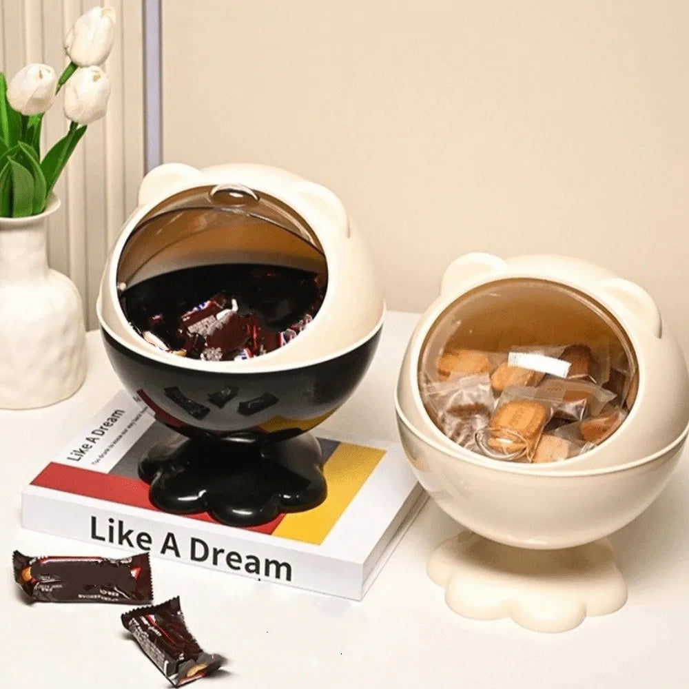 Spherical Hair Accessories Storage Box with Dustproof Lid