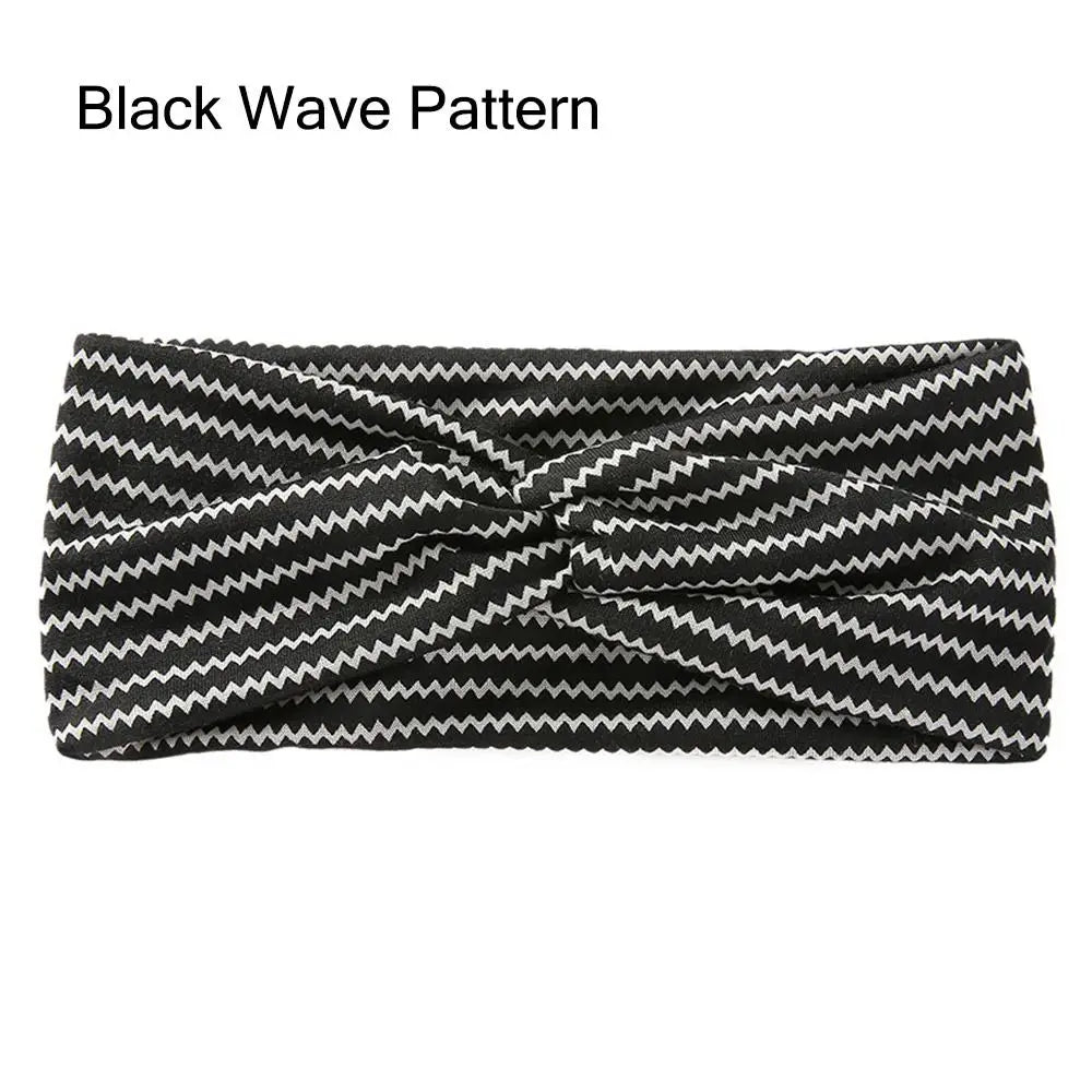 Women's Stretchy Twisted Headband – Non-Slip Yoga Sport Wrap