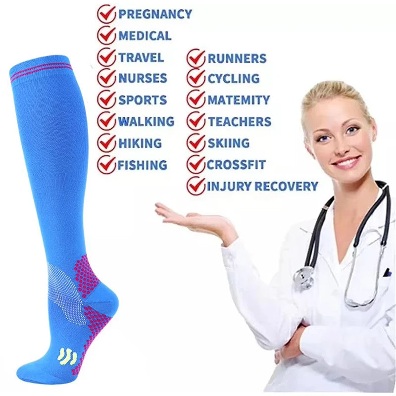 Sport Compression Socks – Shock-Absorbing & Moisture-Wicking