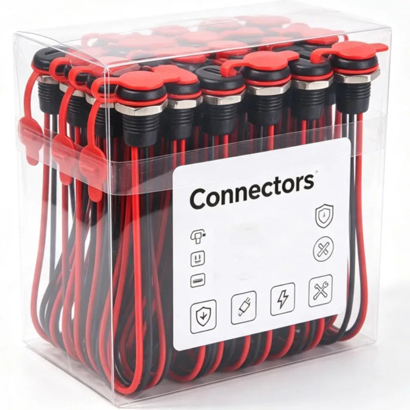 Waterproof Type-C Female Socket USB Connector 2-Pin Chassis Jack