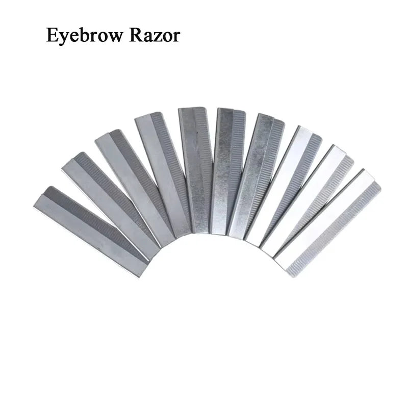 Stainless Steel Eyebrow Razor Blades – 10/50/100 Pack Trimmer