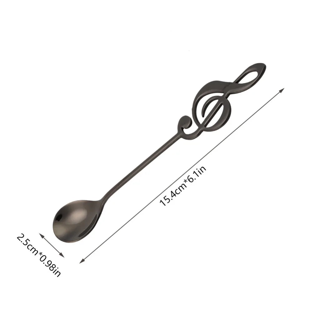 Musical Note Coffee Spoons Set of 5 | Stainless Steel