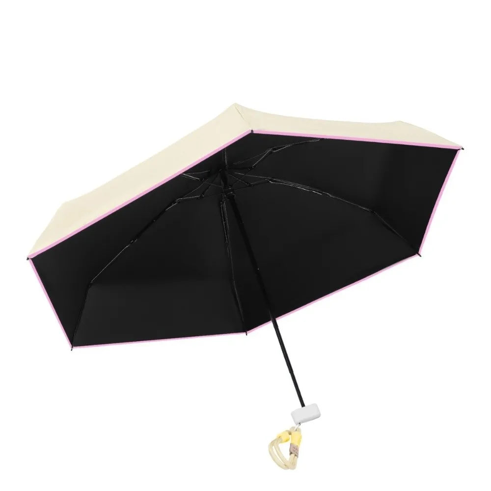 UPF 50+ Mini Folding Pocket Umbrella – UV & Rain Dual Use