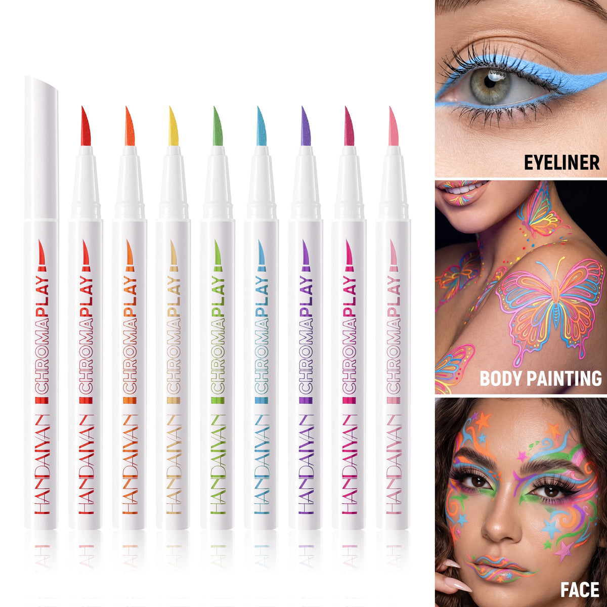 Washable Face & Body Paint Pen – Tattoo Marker for Cosplay