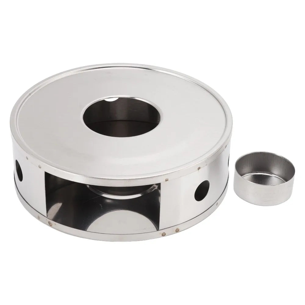 Stainless Steel Teapot Warmer – Hollow Candle Tea Heater