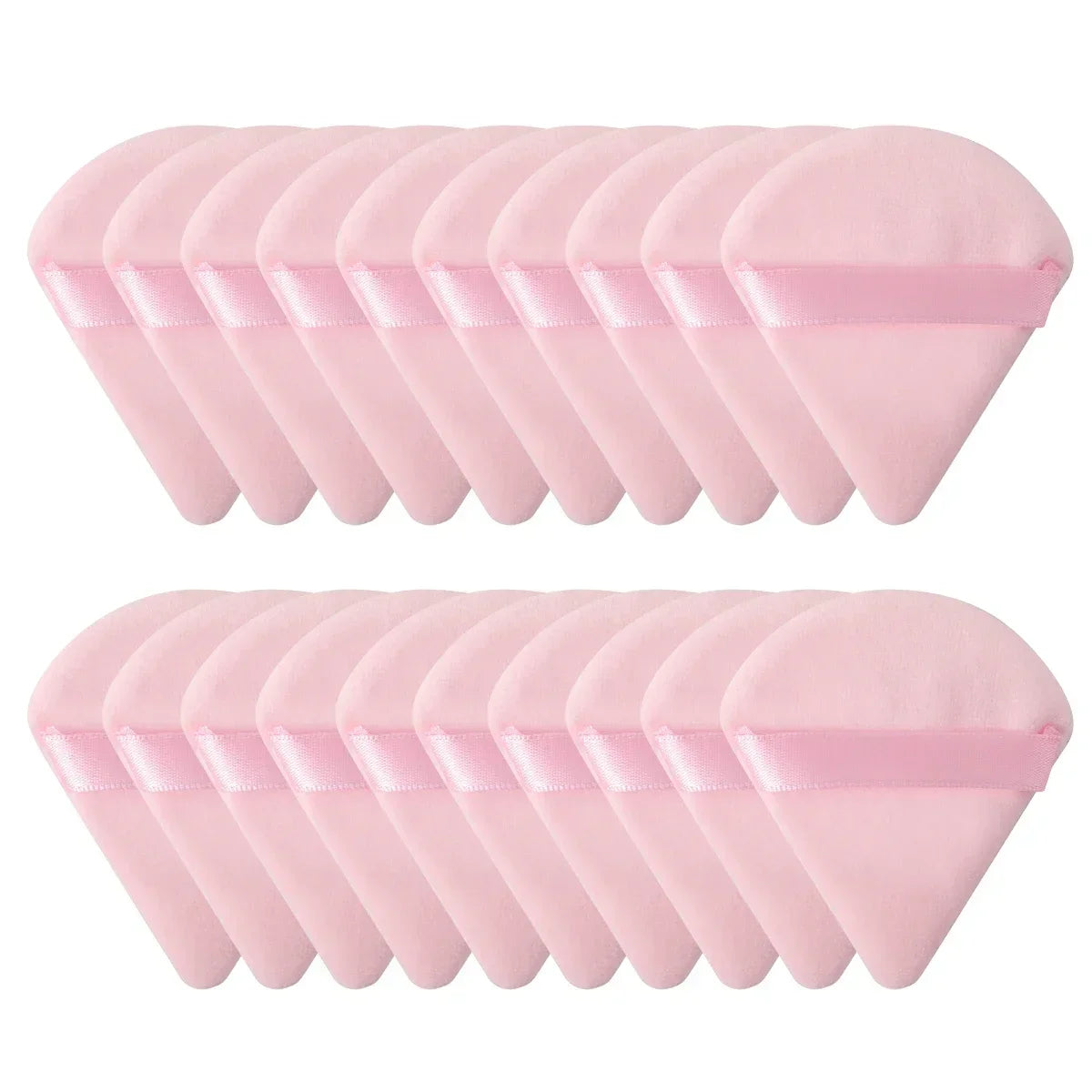 Triangle Velvet Powder Puff Set – Mini Makeup Sponge 10/20 Pcs