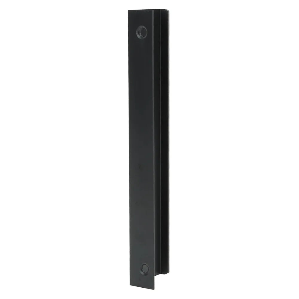 10-Pack Black Aluminum Cabinet Edge Pulls | Concealed Drawer Handles