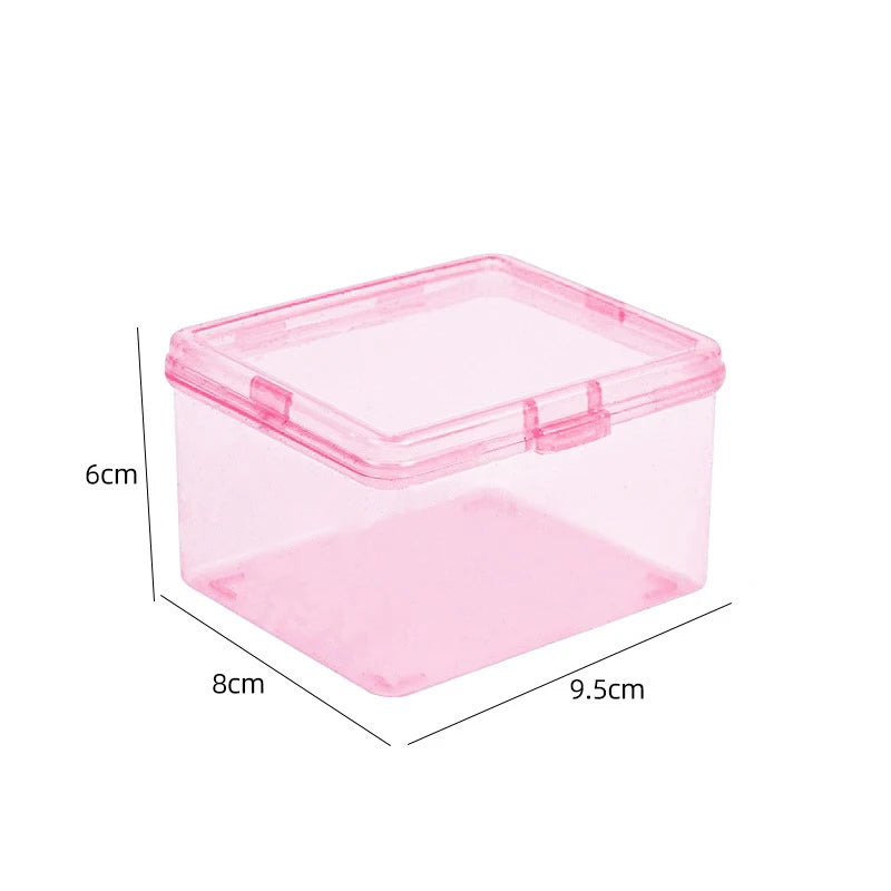 Transparent Plastic Photocard Storage Box & Desk Organizer