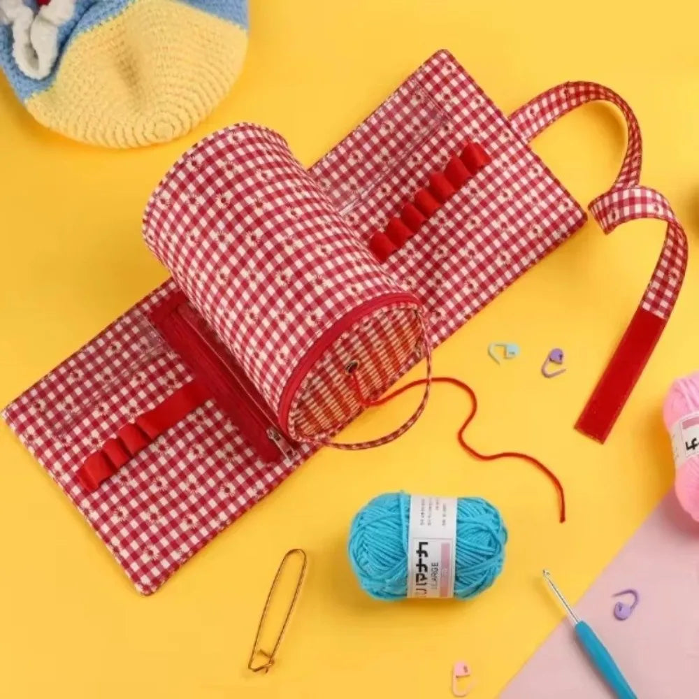 Crochet & Knitting Tools Organizer Bag – Portable Craft Tote
