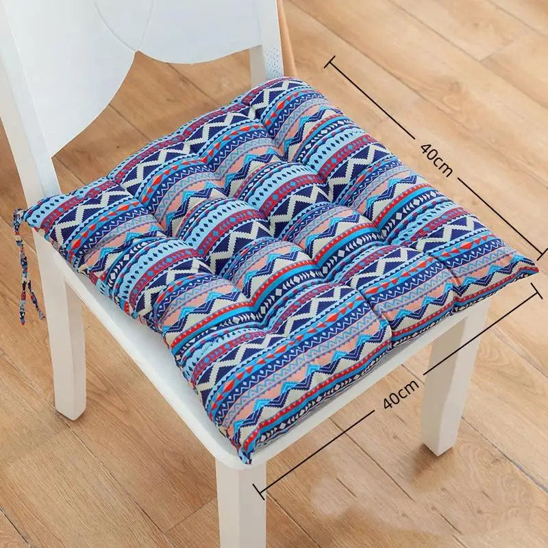 Washable Square Seat Cushion – Thick Padded Cartoon Chair Pad