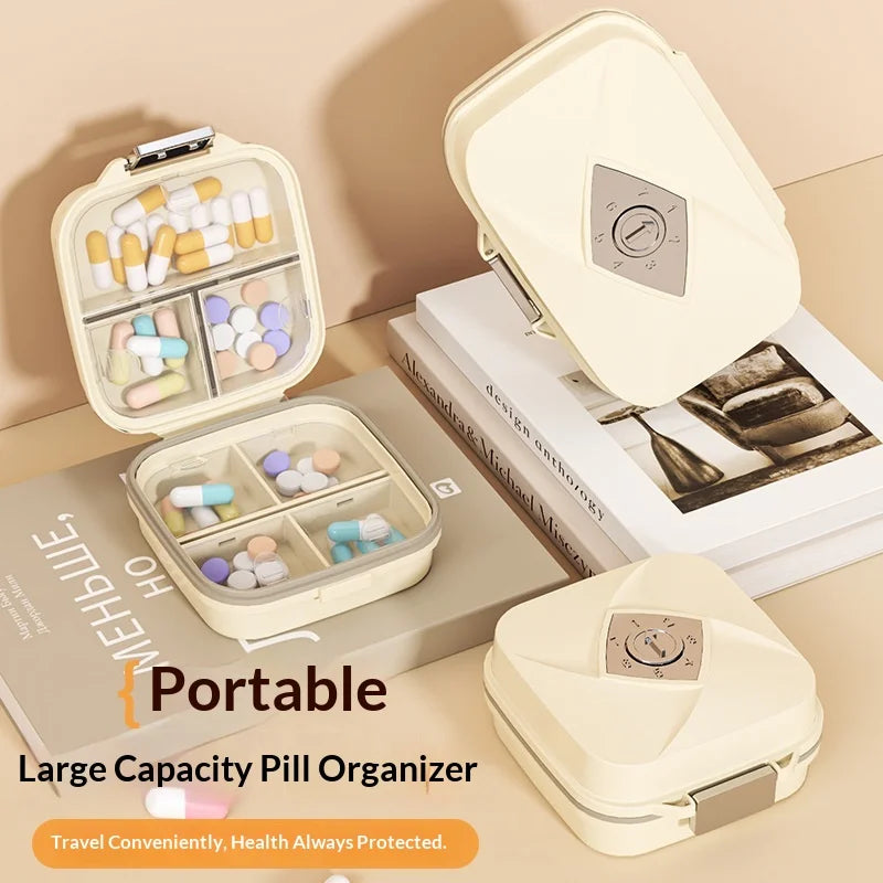 Weekly Pill Organizer – Multi-Compartment Water-Resistant Case