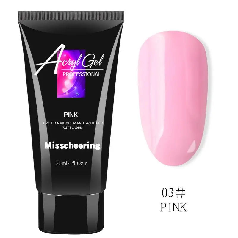 Poly Nail Extension Gel 30ml – Pure Color Crystal Builder