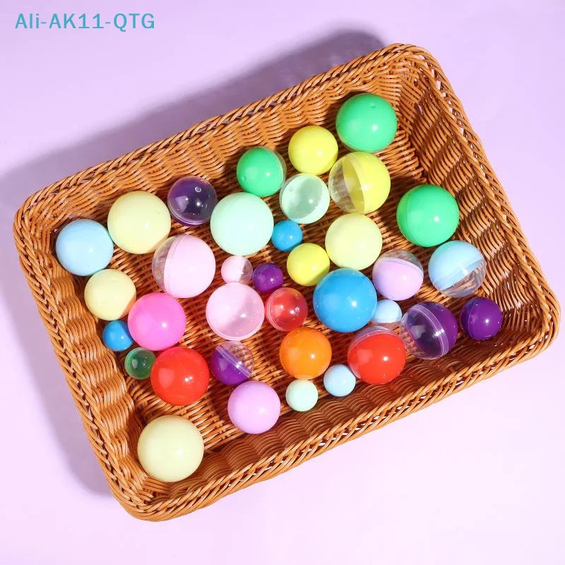 50-Pack Empty Plastic Capsule Balls 28–55mm | DIY Toy Containers