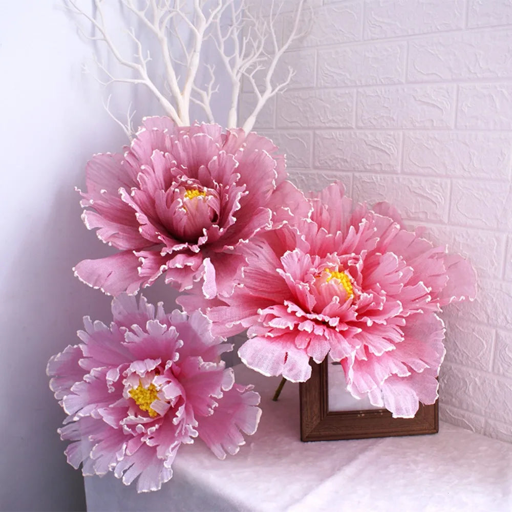 Large Artificial Silk Peony Flower Head 30cm – Wedding & Home Décor