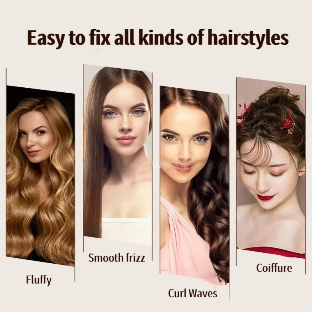 3-Row Boar Bristle Fluffy Hair Comb – Volumizing Teasing Brush