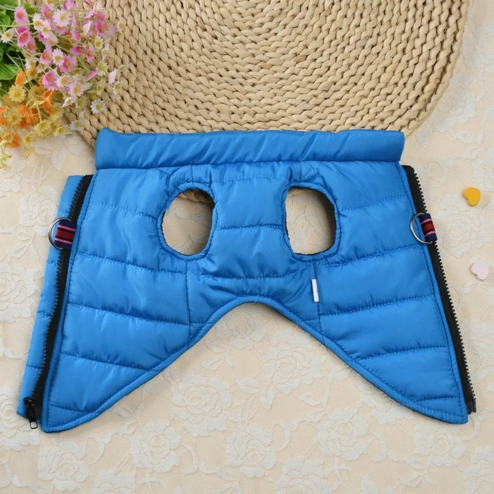 Cozy Padded Dog Jacket – Zipper Vest for Small & Medium Dogs