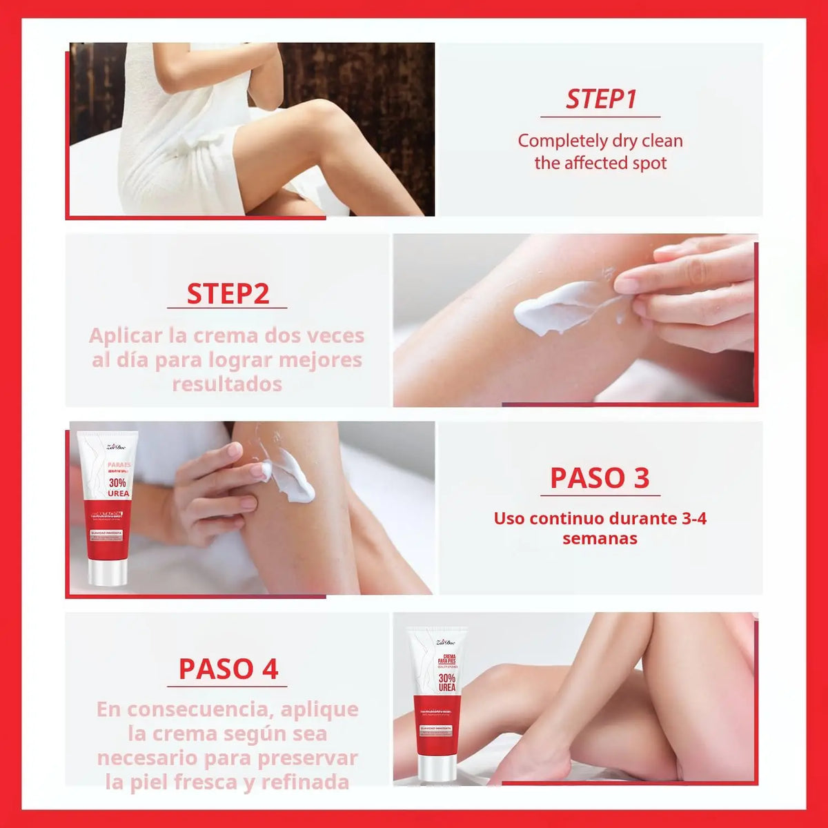 Urea Foot Cream 100ml – Moisturizing Heel Balm for Dry Feet