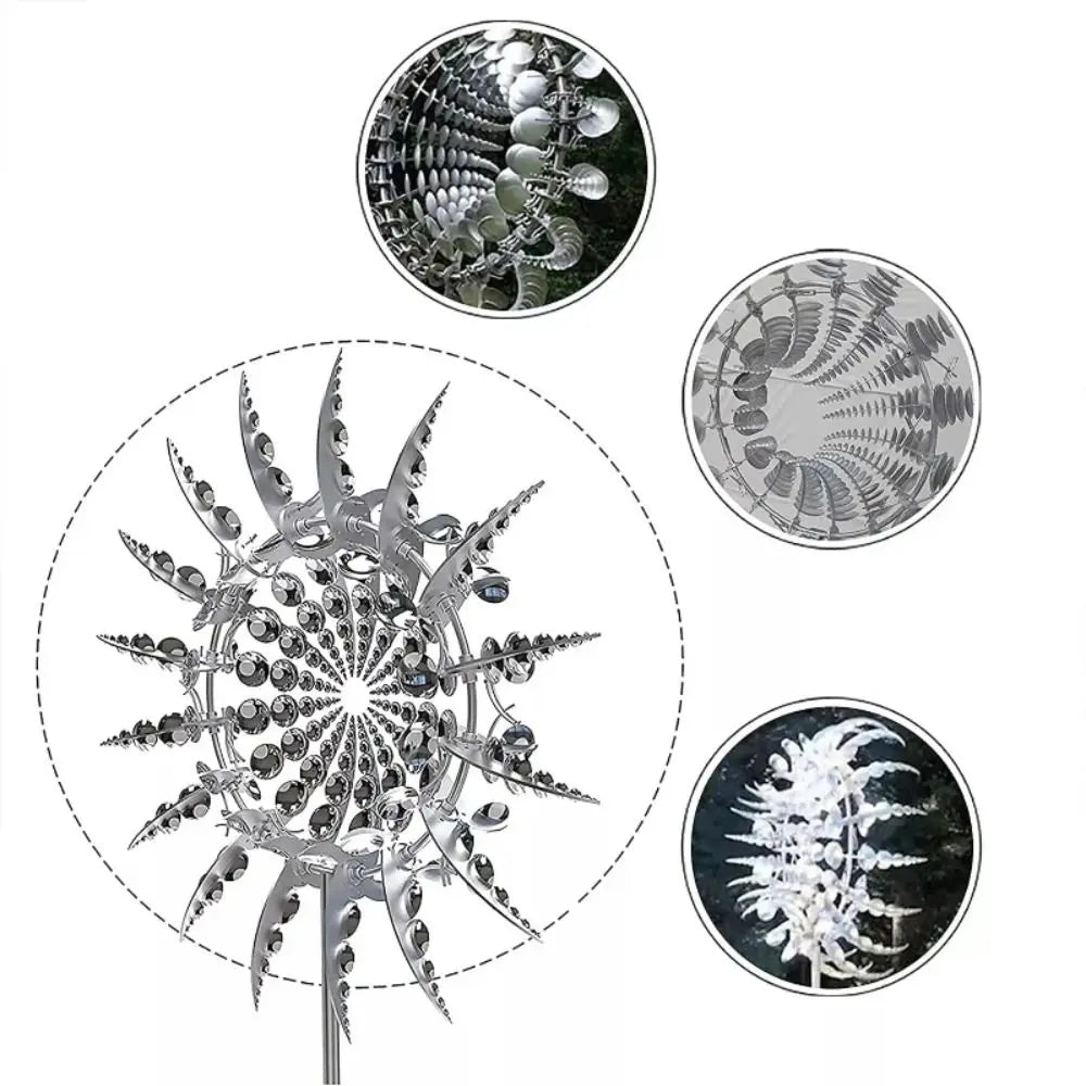 Metal Wind Spinner Windmill – Kinetic Garden Sculpture