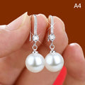 Water Drop Pearl Drop Earrings – Round & Oval Women's Jewelry