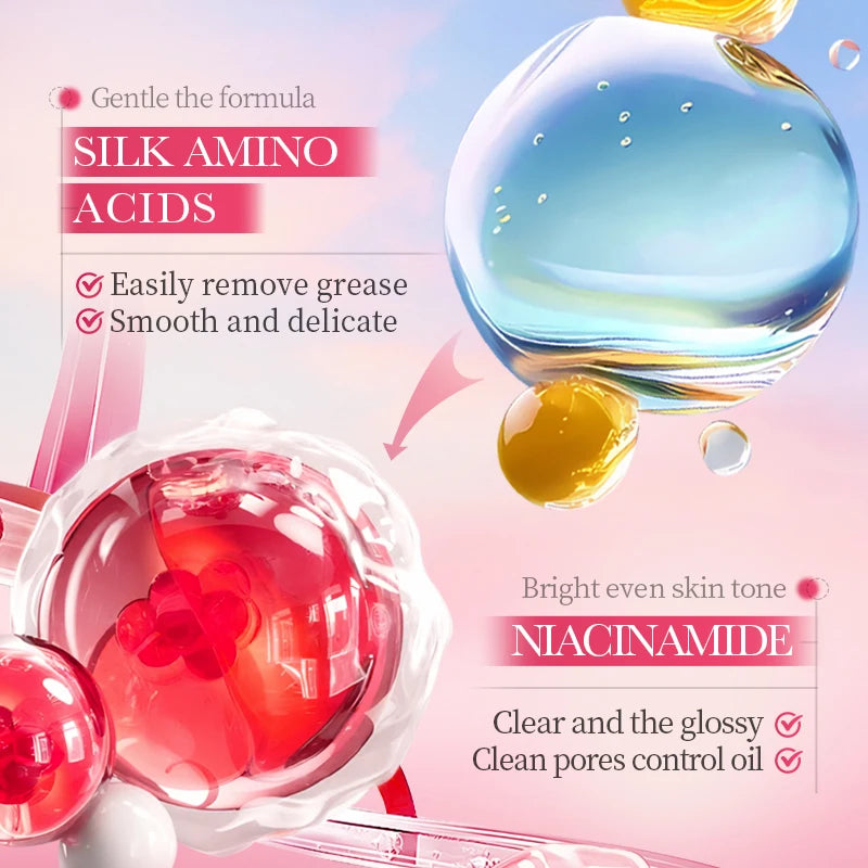 SADOER Rose Amino Acid Cleansing Mousse 150ml | Gentle Face Wash