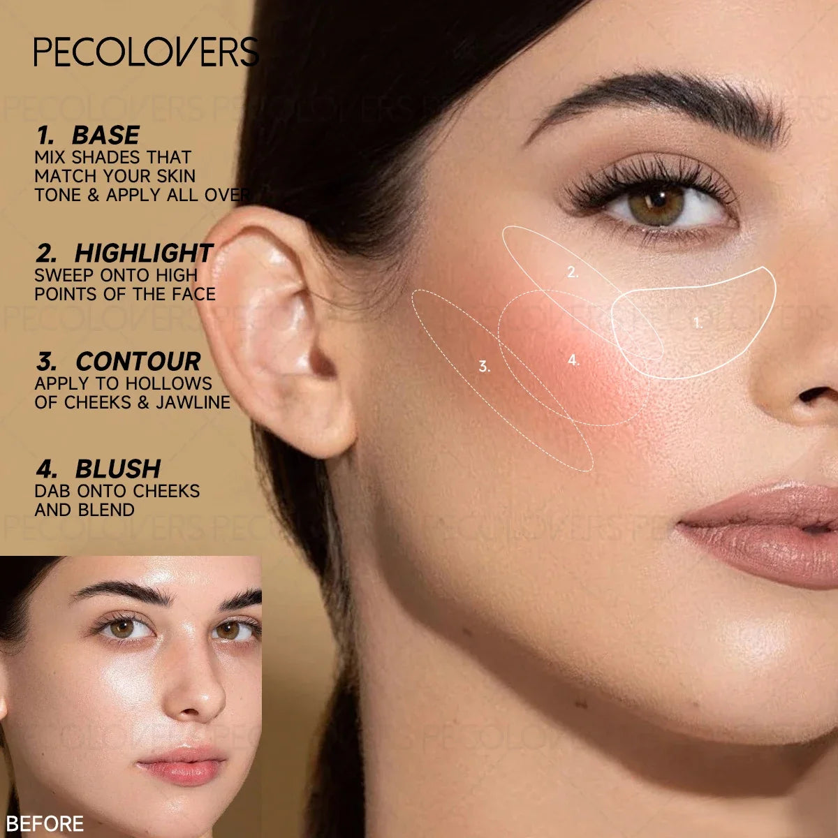Waterproof Contour Stick – Bronzer, Concealer & Full Coverage