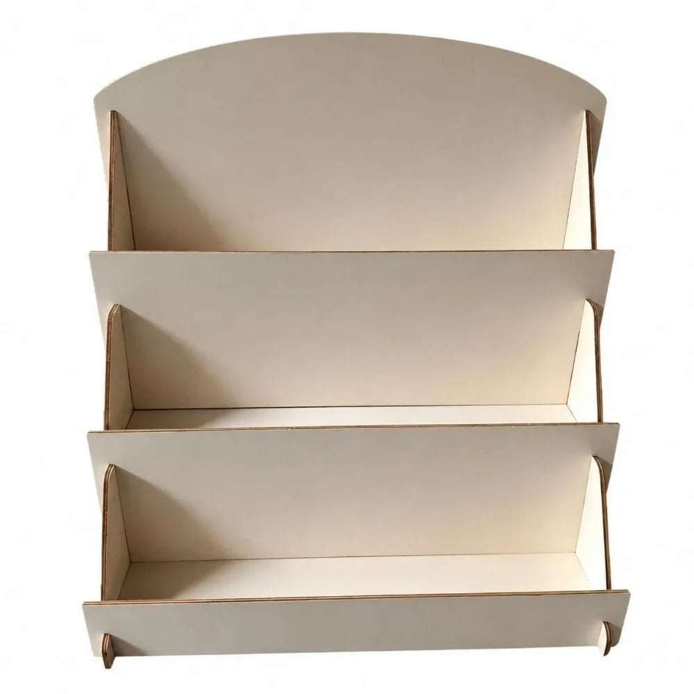 Wooden Desktop Display Rack – Multi-Grid DIY Storage Shelf
