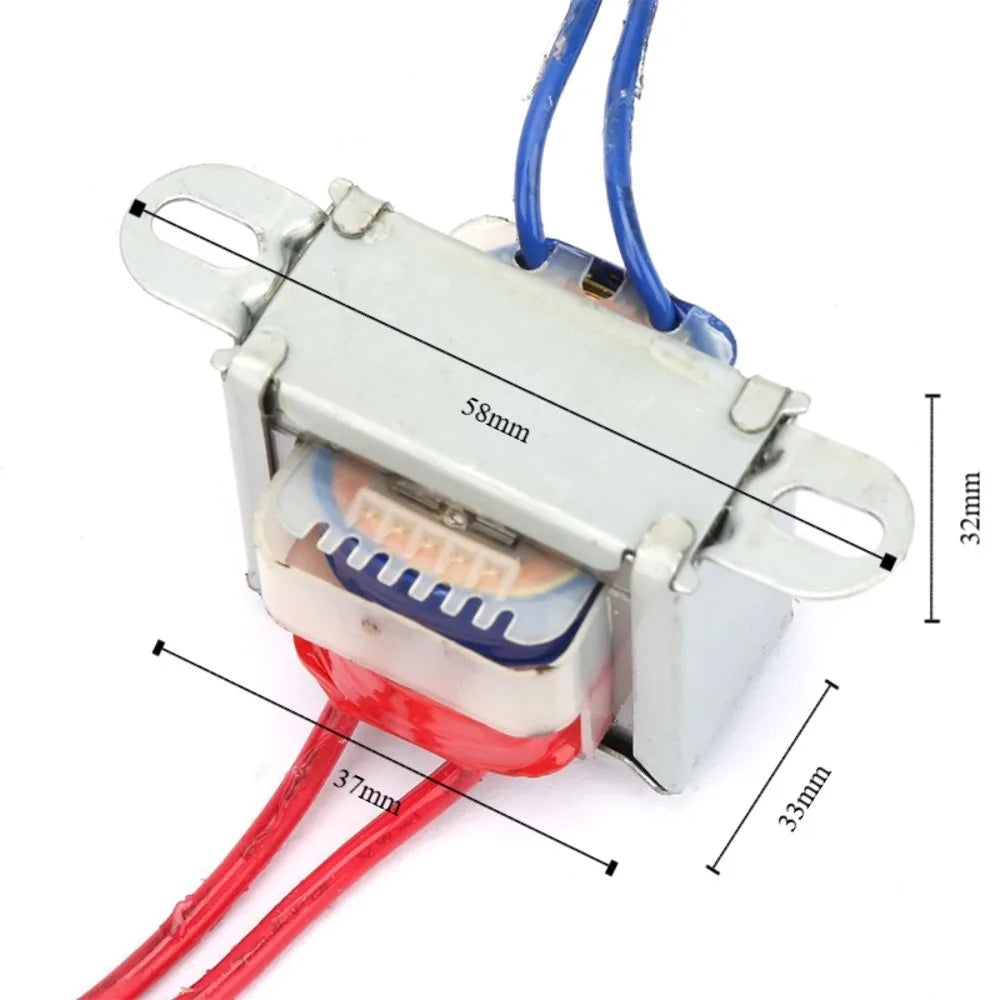 AC 220V to 12V/24V Power Transformer – 2W EI Core Full Copper