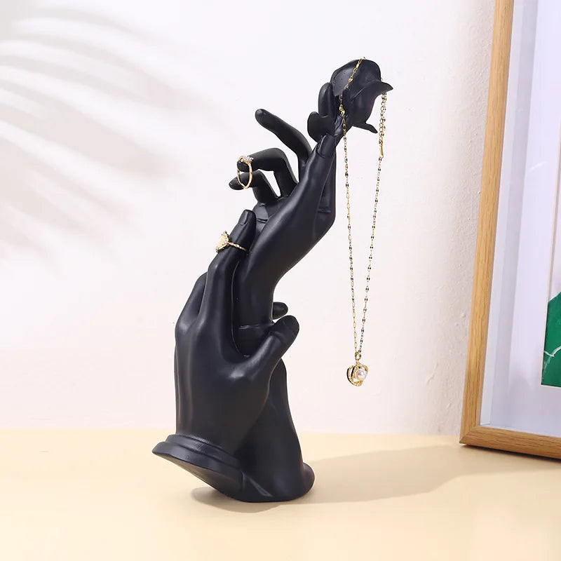 Resin Abstract Art Jewelry Display Bust & Mannequin Head Stand