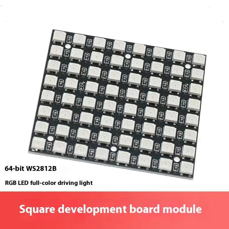 WS2812B 8x8 RGB LED Matrix Module – 64-Pixel Full-Color Board