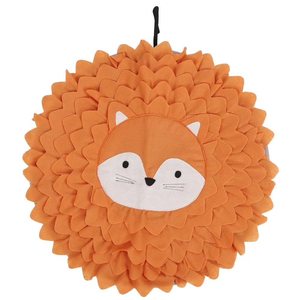 Round Pet Snuffle Mat – Animal Print Slow Feeding Foraging Pad