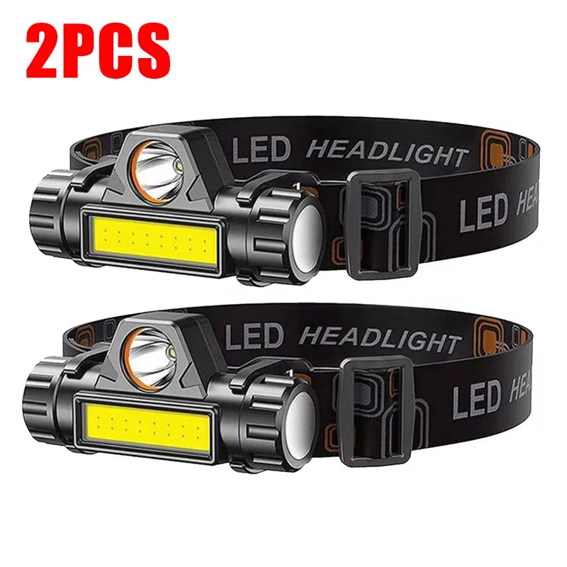 Ultra Bright LED Headlamp – USB Rechargeable, Waterproof & Magnetic