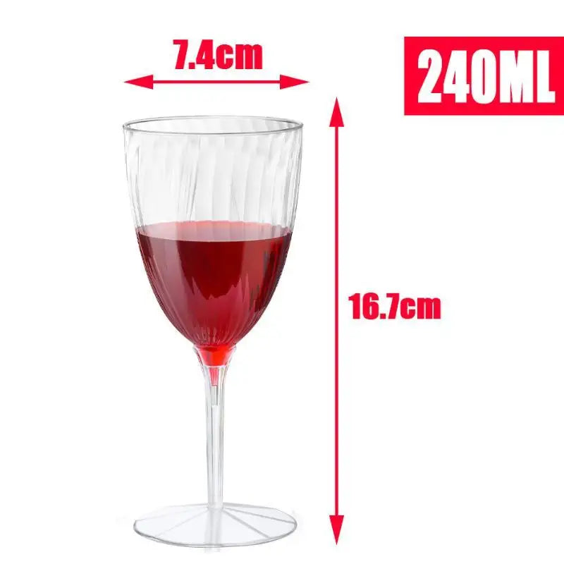 Vintage Plastic Wine Goblet – BPA Free Unbreakable Cocktail Cup