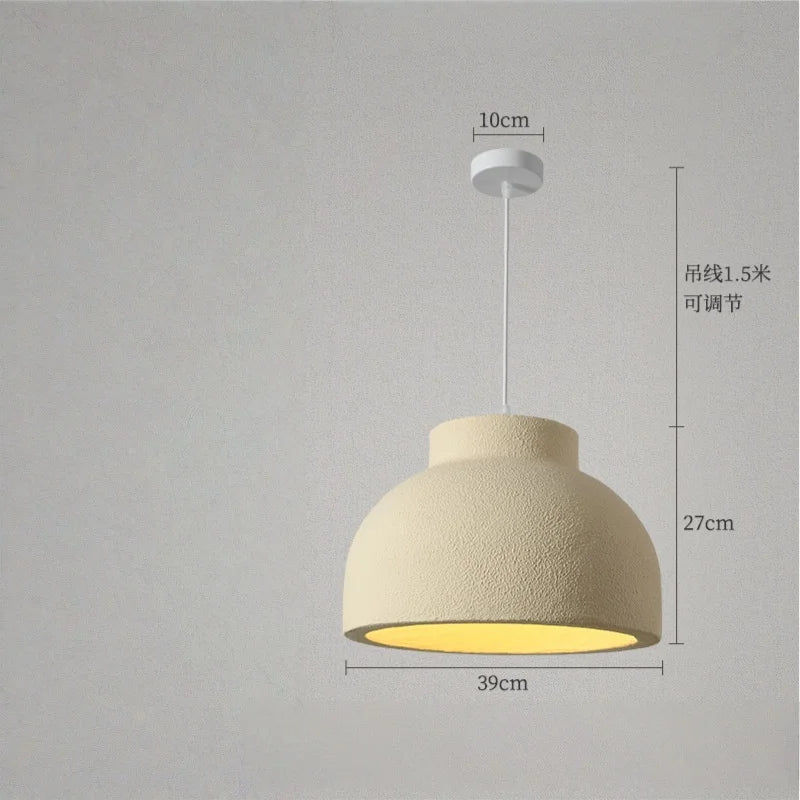 Wabi Sabi Resin LED Pendant Light | Modern Hanging Chandelier