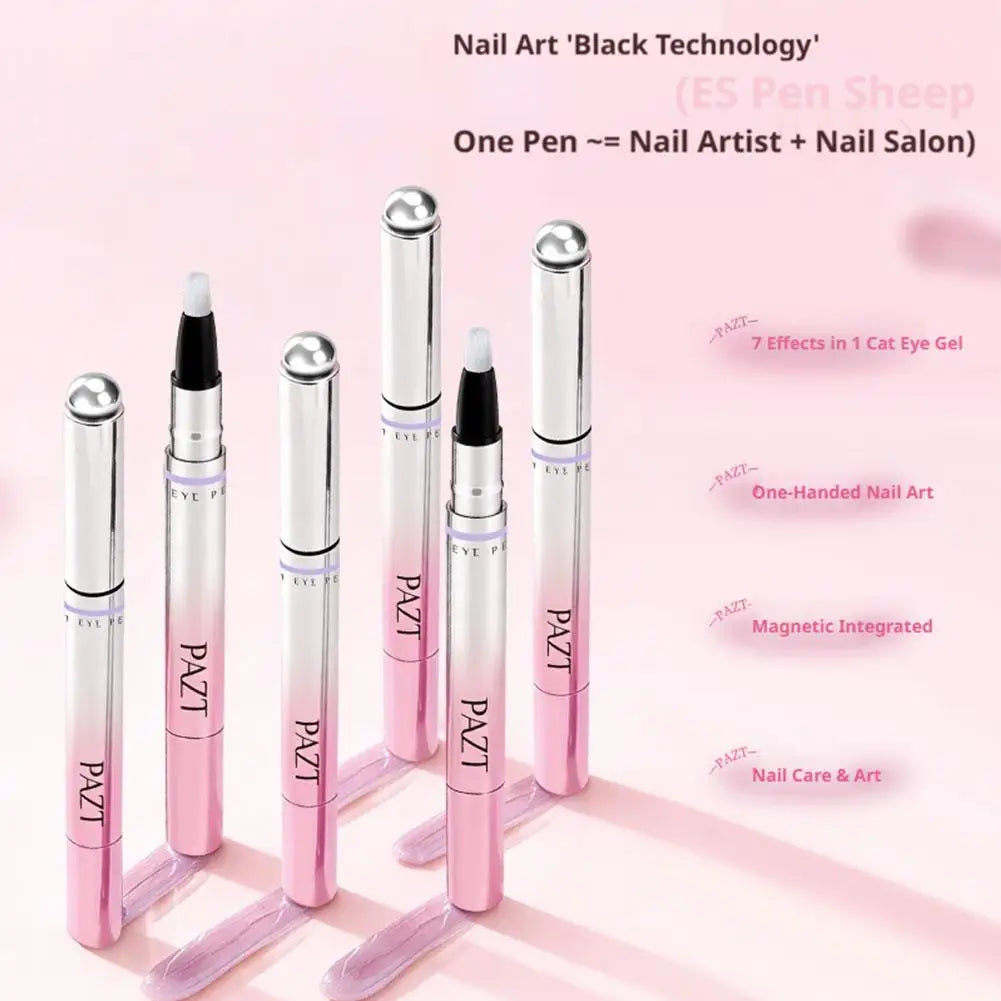 Cat Eye Magnetic Gel Nail Polish Pen – 7-in-1 Builder