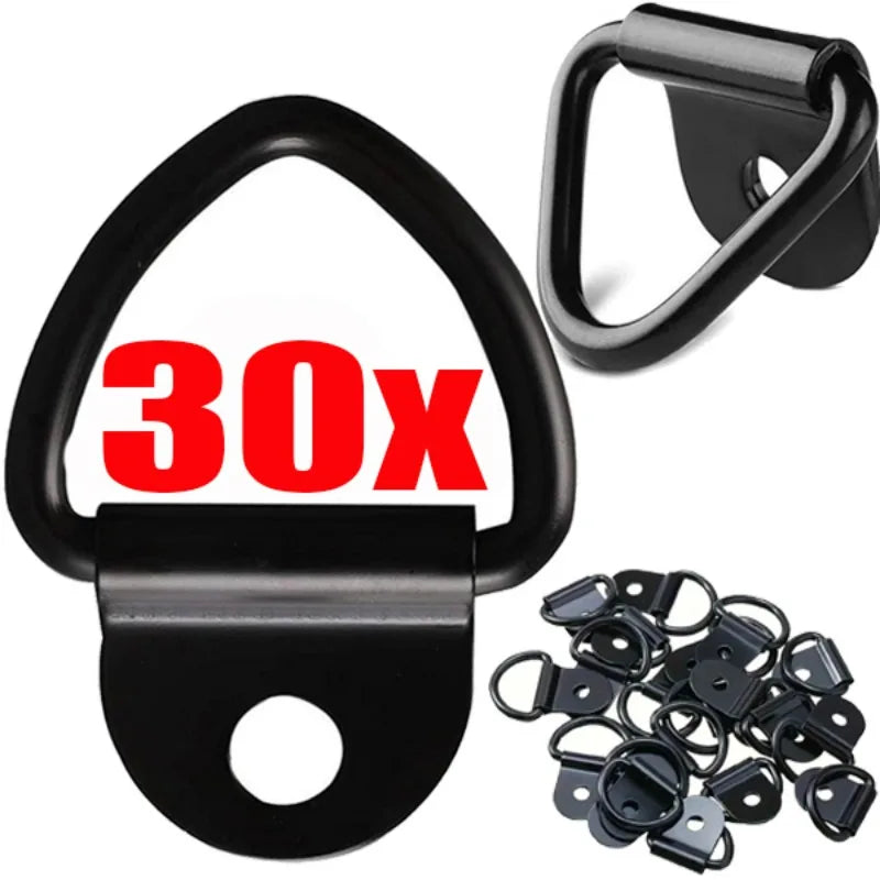 Black D-Ring Tie Down Anchor Rings – Truck Trailer RV Boat