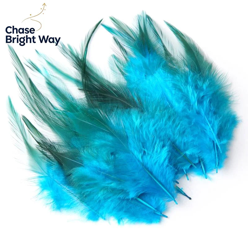 50-Pack Natural Chicken Feathers 7–15cm – DIY Crafts & Décor