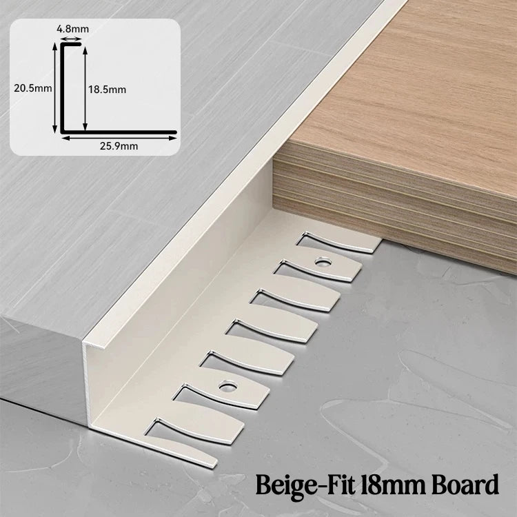 C-Shape Aluminum Stair Nosing Edge Banding Strip | Bendable