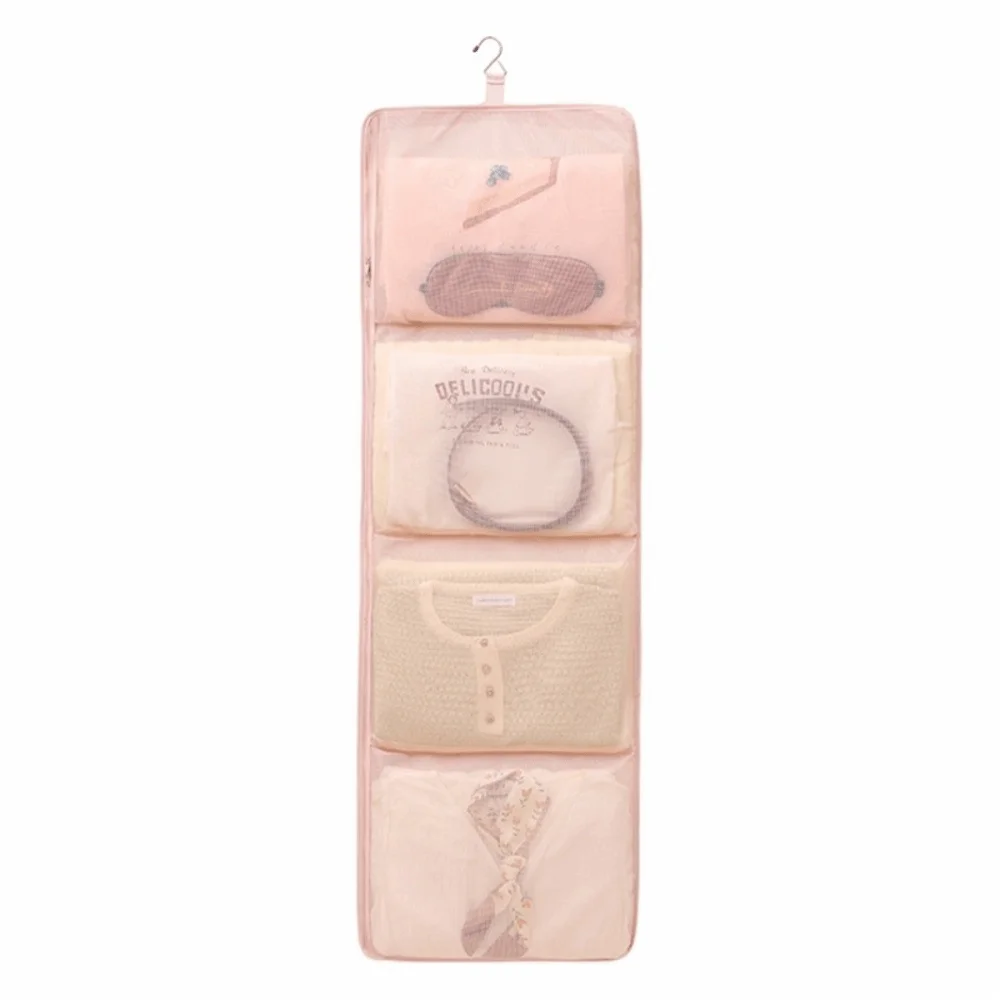 Hanging Clothes Organizer – Foldable Twill Fabric Multi-Pocket