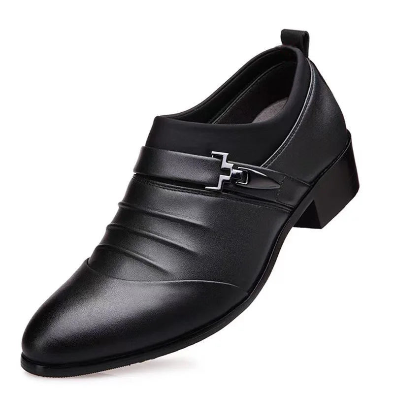 LEDP Men's Oxford Slip-On Dress Shoes – Formal Business Loafers