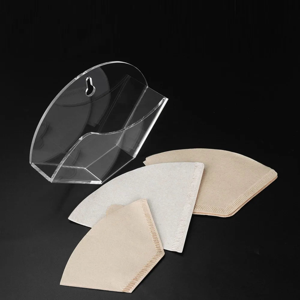 Transparent Cone Coffee Filter Holder – Wall Mount or Countertop