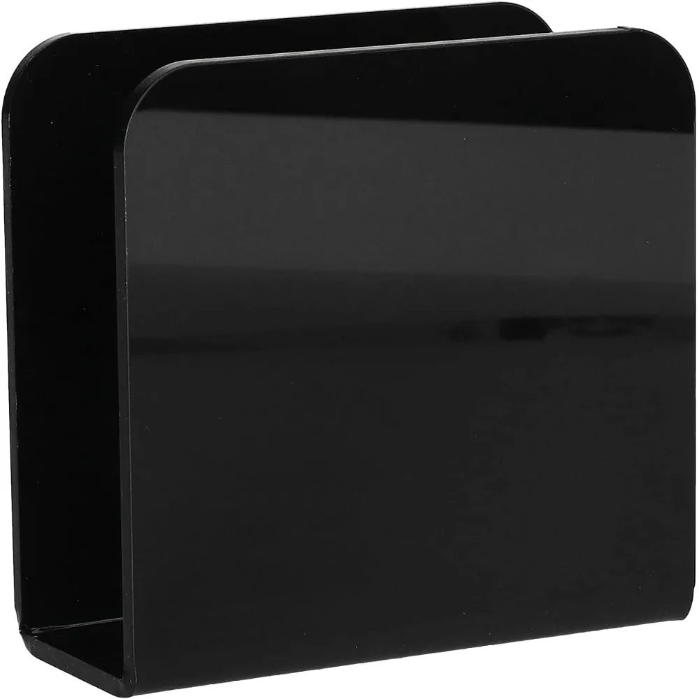 Black Acrylic Napkin Holder – Upright Countertop Rack