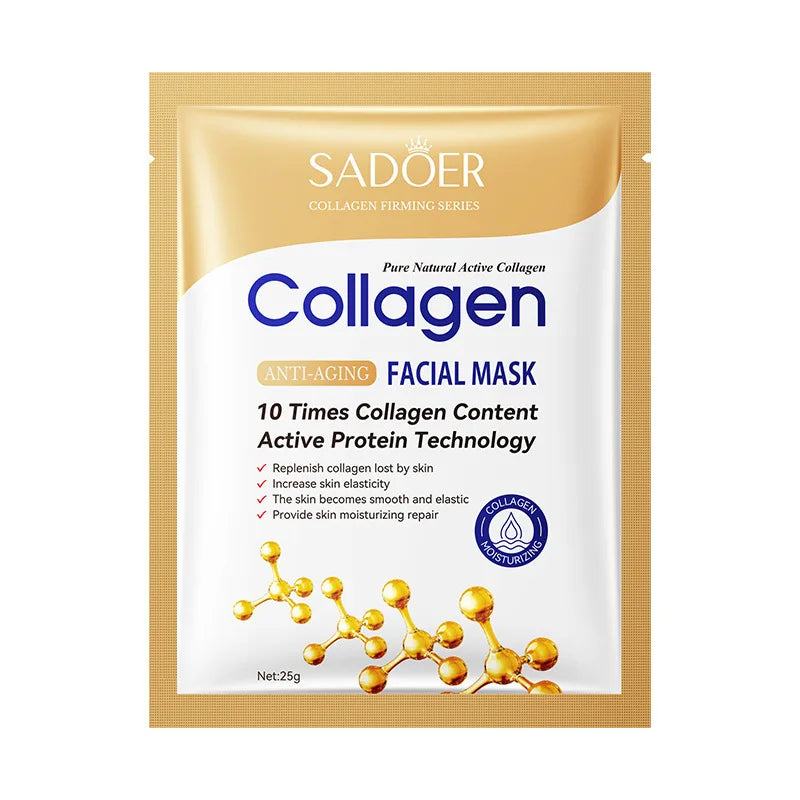 10-Pack Collagen Sheet Face Masks – Hydrating Skincare